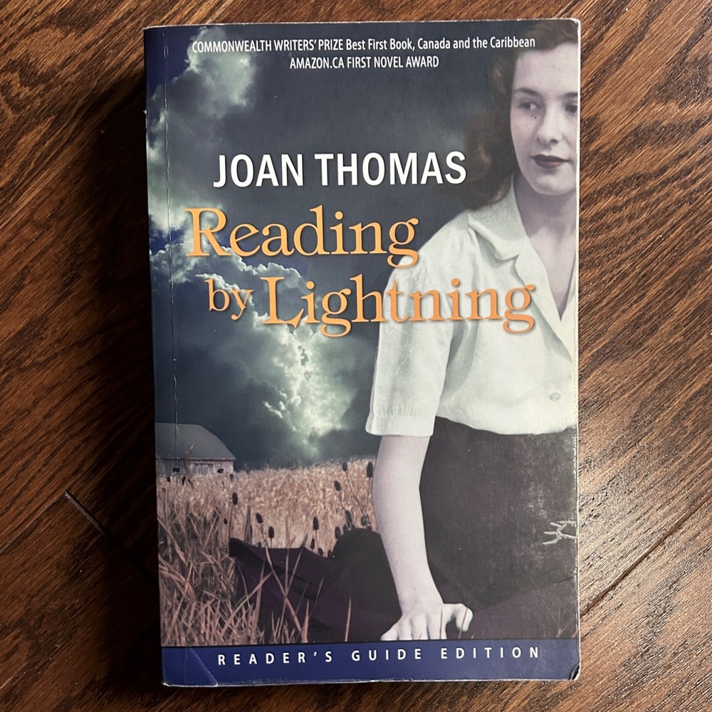 4 books for $16 - READING BY LIGHTNING by Joan Thomas